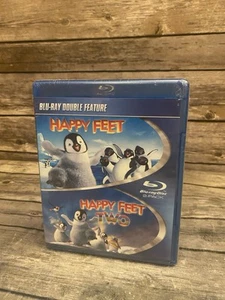 Happy Feet 1 and 2 Blu-ray Animated Penguin Family Films Elijah Wood NEW Sealed - Imagen 1 de 3