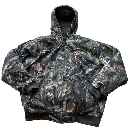 VETEMENTS Giacca da caccia Mossy Oak mimetica full zip isolata outdoor 2XL ottime condizioni