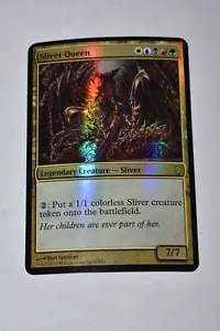 1x Oversized Sliver Queen Foil English Commanders Arsenal in Toploader MTG Magic - Picture 1 of 5
