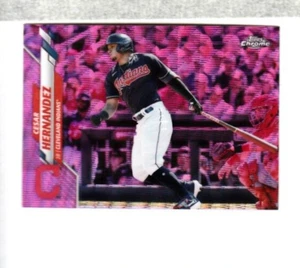 CESAR HERNANDEZ 2020 Topps REFRATTORE ONDA ROSA CROMATO #U46 Cleveland Indians - Foto 1 di 2