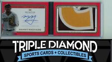2023 Topps Definitive Manny Machado Patch Auto Booklet Red #1/1 B343