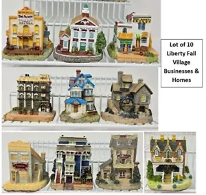 10 Liberty Falls Holiday Village Mulino Trapunta Negozio Saloon Ufficio Birrificio 1993-1997 - Foto 1 di 17
