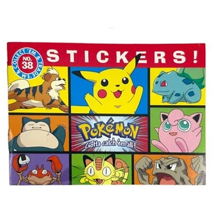 Pokemon Sticker Time Book Nintendo Vintage 2000 American Greetings - Imagen 1 de 6
