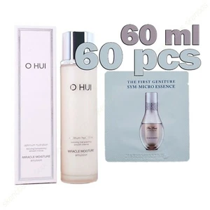 OHUI Miracle Moisture Lotion 140ml+Sym-Micro Essence 60ml/60pcs/Ceramide/Radiant - Picture 1 of 7