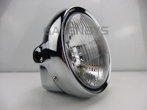 Chrome 7" Headlight Assembly For Honda CB175 CJ250 CB250 CB400 SUPER DREAM CD250 - Picture 1 of 16