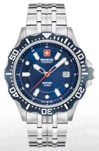 SWISS MILITARY HANOWA 6-5306.04.003 MODELO NAVI LINE PATROL DE HOMBRE EN ACERO - Photo 1 sur 3