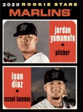 2020 Topps Heritage Base #369 Jordan Yamamoto Isan Diaz RC