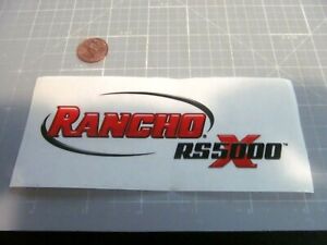 RANCHO RS5000X Sticker / Decal Automotive OLD STOCK ORIGINAL