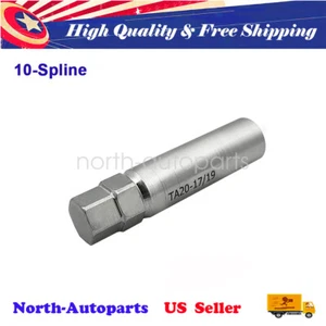 New 10-Spline Lug Nut Tool TA20-17/19 Key, Passenger w/ 17mm + 19mm Hex Drive - Picture 1 of 8