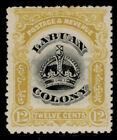 North Borneo - Labuan Edvii Sg123, 12C Black & Yellow, M Mint. Cat £16.