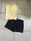 Tommy Hilfiger Womens Shorts Size 5 & Yellow Striped Cami Size M NWT!