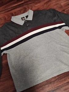 Felpa pullover vintage anni 90 olimpiadi USA uomo XL righe colletto ottima - Foto 1 di 7