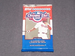 2008 Topps Opening Day Sealed Retail Pack 6 Cards  - Bild 1 von 2