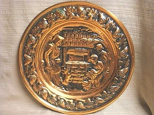 CLASSIC VINTAGE COPPER PLATE / PLAQUE by COPPERCRAFT GUILD of Taunton Mass. - Picture 1 of 6