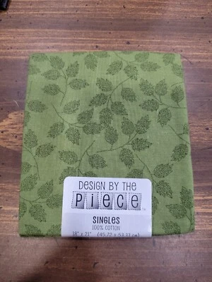 NWT Material Green 18x21 Design By the Piece Leaves Print - Image 1 of 4