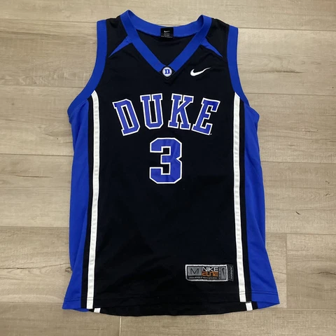 Y2K Nike Elite Duke Blue Devils Basketball Jersey Men's Medium Blue #3 Adult Cover
