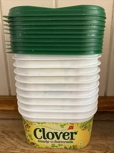 10 x Empty 500g Clover Spread Tubs / Freezer / Storage Containers. - Picture 1 of 4