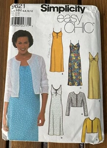 Simplicity Sewing Pattern 9621 Easy Chic Sizes 6 8 10 12 Dress Knit Jacket - Picture 1 of 4
