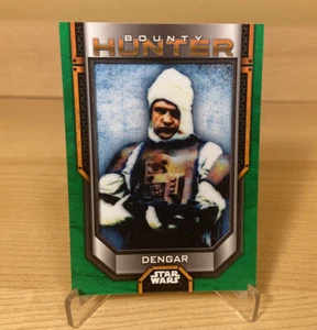 2021 Topps Star Wars Bounty Hunters Dengar Bounty Hunter Patch Relic Green /99 - Picture 1 of 5