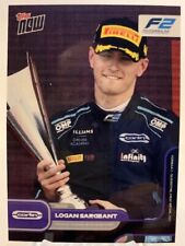 2022 Topps Now Card # 036 - Logan Sergeant first-ever American driver to Win F2