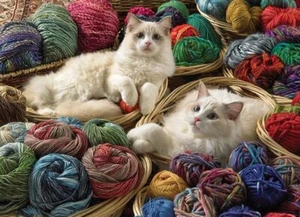 Cobble Hill Ragdolls 1000 Piece Jigsaw Puzzle - Picture 1 of 4