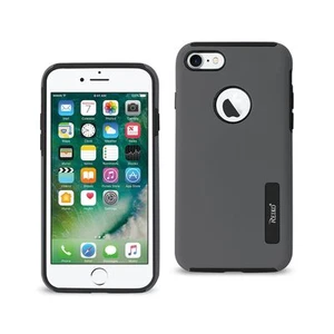 2x iPhone 7/8 Plus Heavy Duty Slim Dual Layer Armor Protective Hybrid Case Gray - Foto 1 di 4