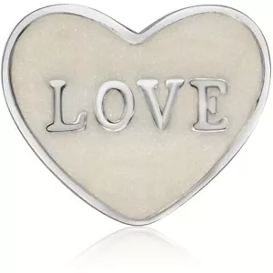 Pandora Petite Memories LOVE Heart Locket Insert - Sterling Silver Charm - Small - Picture 1 of 3