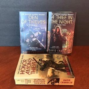 Lot: The Ancient Blades Trilogy Books 1 2 3 David Chandler Fantasy Thieves Set - Imagen 1 de 6