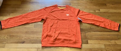 Everlast Mens Sweater Jumper  Small Fitted Logo Pullover  Orange - Image 1 of 4