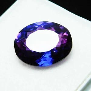 Natural 10.70 CT Ceylon Cornflower Purple Blue Sapphire Oval Cut Gemstone - Picture 1 of 12