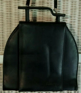 Bolso bandolera negro SUNNY de colección bolso alto geométrico mango escalonado - Imagen 1 de 6