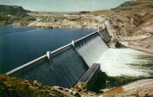 Postkarte Grand Coulee Dam Washington State • Unposted Chrome - Bild 1 von 2
