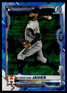 2021 Bowman Chrome SHAPHIRE Cristian Javier Rookie Houston Astros #80 - Picture 1 of 2