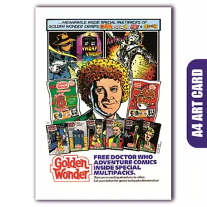 Doctor Who - Golden Wonder - Retro Advert (Reproduction A4) - Foto 1 di 2