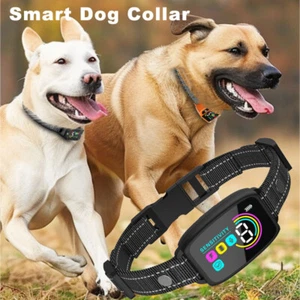 Collar de entrenamiento inteligente antiladridos para perros con control de ladridos de mascotas pantalla impermeable - Imagen 1 de 9