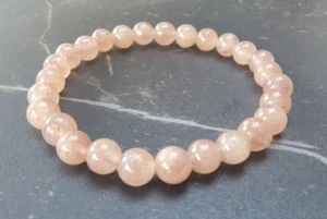 Strawberry Quartz bracelet 7.5mm Gemstone beads - Picture 1 of 3