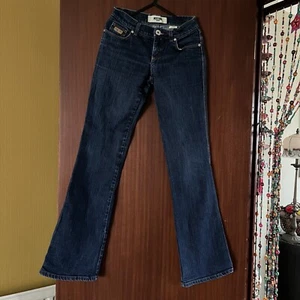 Moschino Denim Jeans Low Rise Flared Size 8 27 Waist - Picture 1 of 12