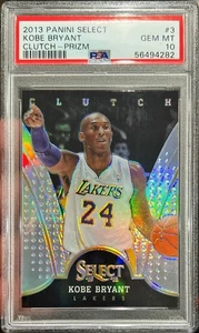 Tarjeta de embrague Select Kobe Bryant 2013-14 plateada Prizm #3 PSA 10 gemas como nueva - Imagen 1 de 1