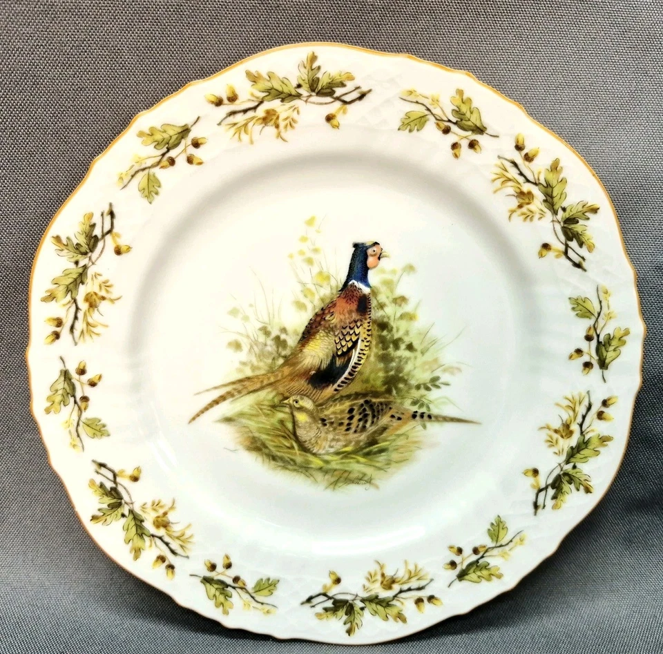 Plato de ensalada de faisanes Seltmann Weiden 7 1/2" retirado raro Foto 1 de 4