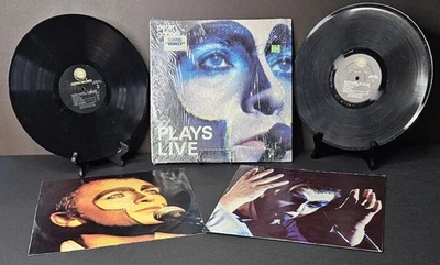 Vintage 1983 Peter Gabriel Plays Live 2 Vinyl Albums Geffen Co. & Warner Bros - Image 1 of 4