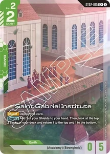 Lámina de arte alternativa Saint Gabriel Institute - ST02-015 C+ - Juego de cartas Gundam TCG - Imagen 1 de 1