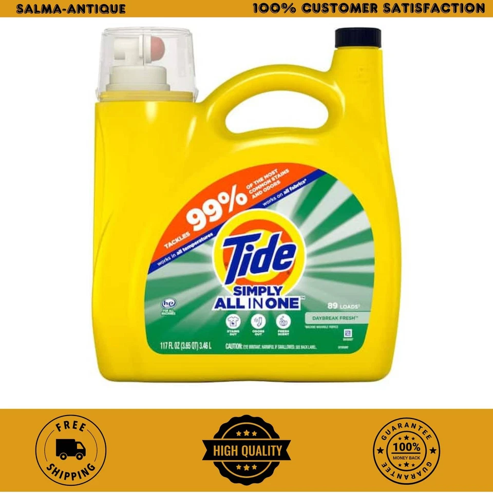 Tide Simply All-In-One Liquid Laundry Detergent Berry Blossom Scent 117 fl oz