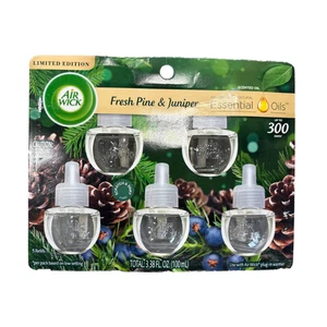 (3 Pack of 5) Air Wick Scented Oil Refills Fresh Pine & Juniper Limited Edition - Picture 1 of 3
