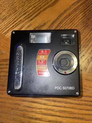 VTG RARE POLAROID PDC5070 BD 5.1MP BLACK DIGITAL CAMERA TESTED Working - Image 1 of 4