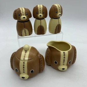 Jarra coctelera sal pimienta cachorro cosida de colección MCM Napco? Japón? - Imagen 1 de 24