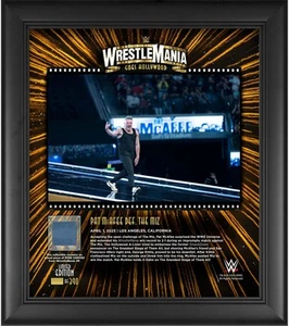 Pat McAfee Framed 15x17 2023 Wrestle Mania 39 Night 1 Collage w/MU Canvas LE 390 - Picture 1 of 1