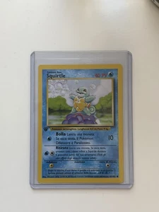 1999 Squirtle 63/102 Base Set 1st Edition Pokémon TCG ITALIAN - Picture 1 of 2