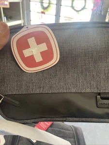 SWISSGEAR Heather Gray Toiletry Bag Dual Compartment Bag /Organizer Pocket - Picture 1 of 9