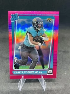 2021 Panini Donruss Optic - Rated Rookie Travis Etienne #214 Pink Prizm (RC) - Foto 1 di 2