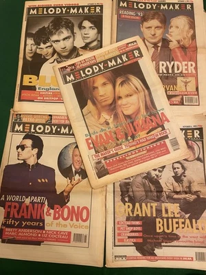 1993 Melody Maker Blur, U2, Lemonheads, Britpop, Happy Mondays, Nirvana LP rev - Image 1 of 4